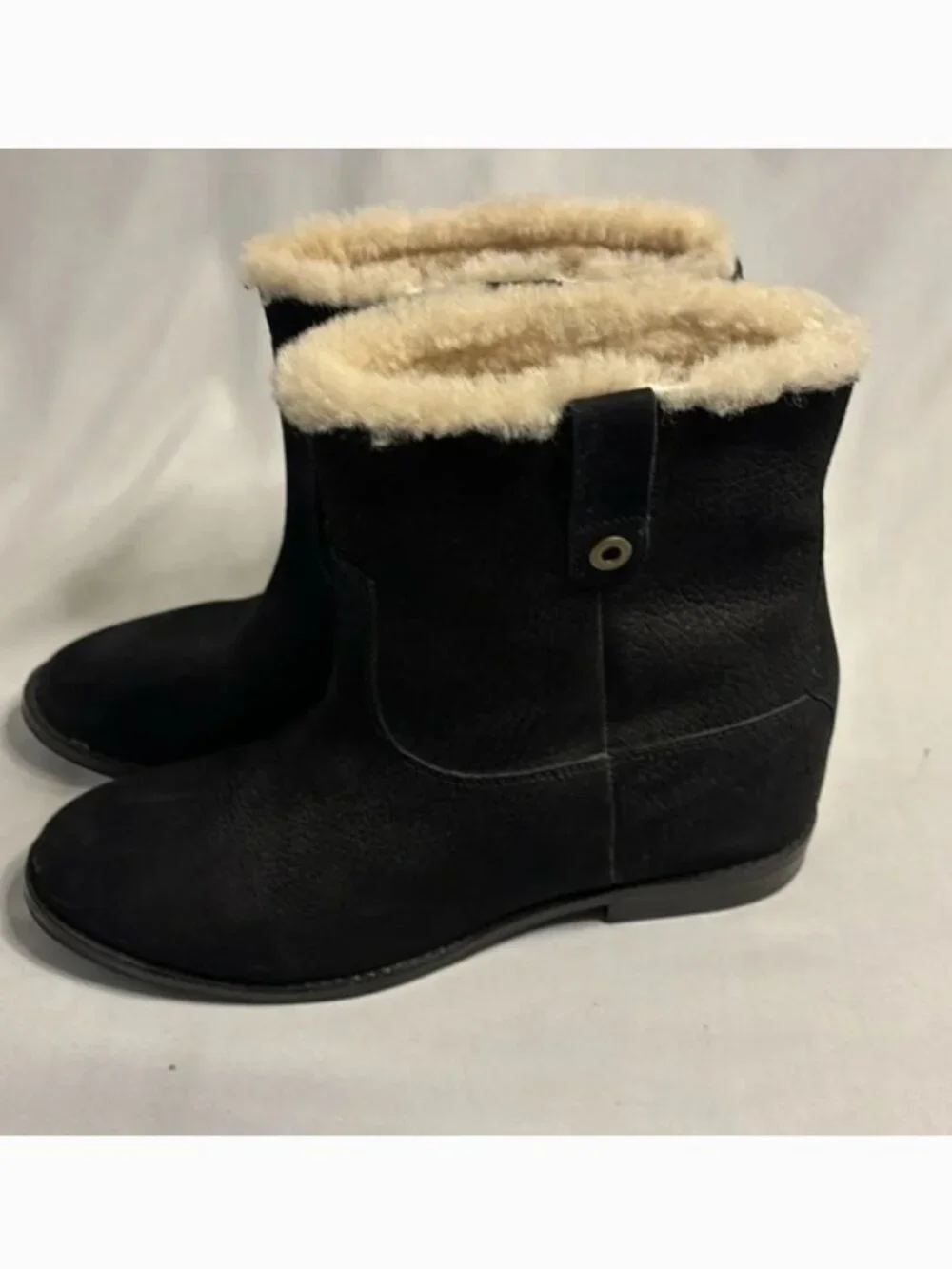 Cole Haan Grand OS Black Suede Ankle Boots Size 9.5